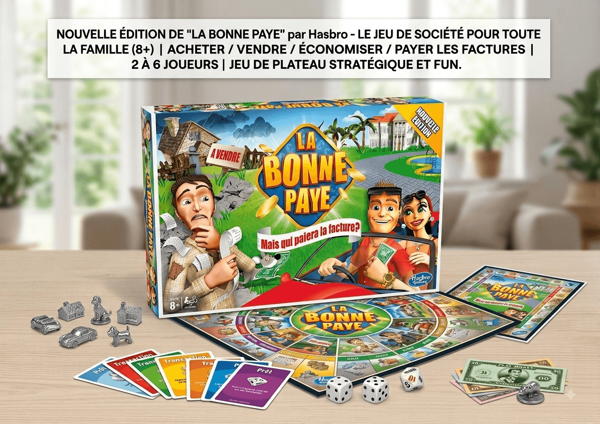La Bonne Paye Nouvelle Édition Hasbro - Jeu de Société Familial