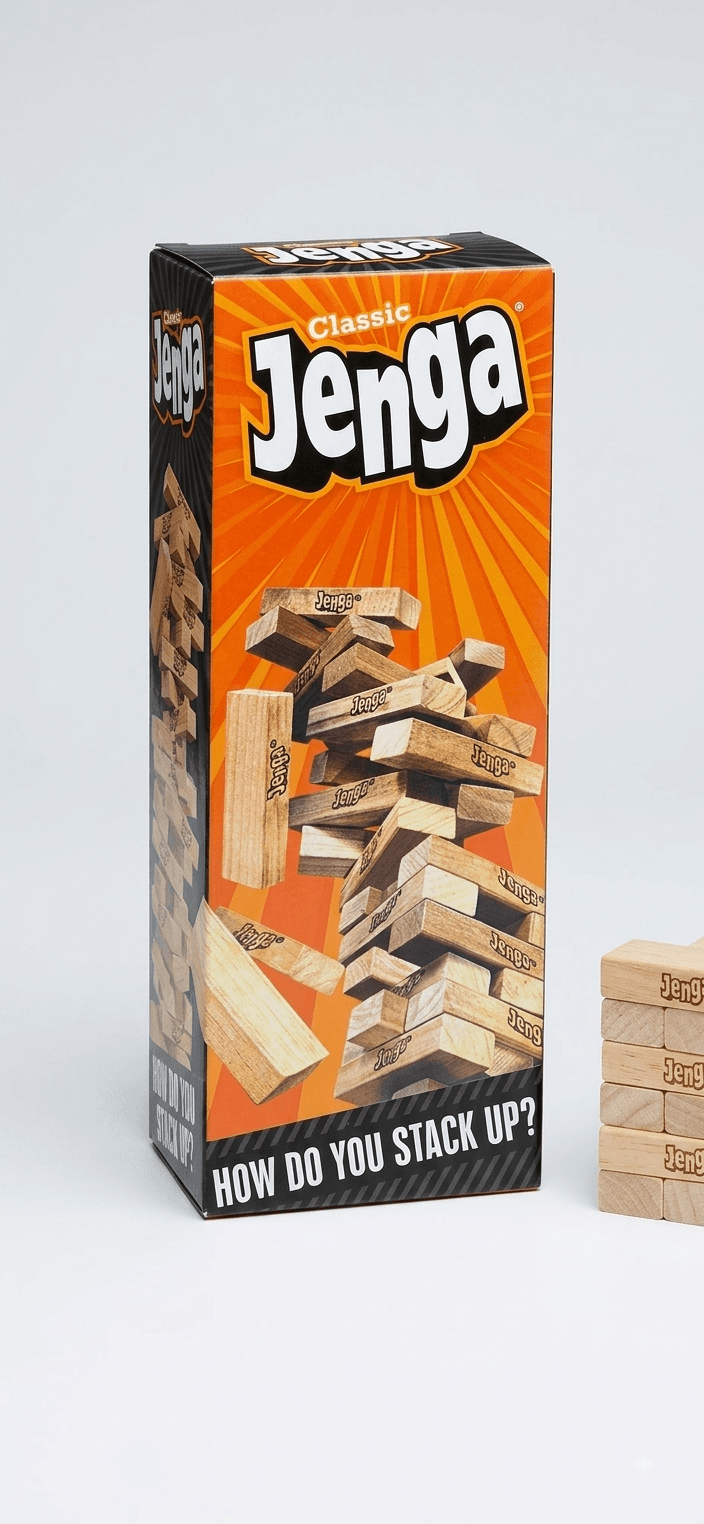 Jeu Jenga Classic Hasbro - Jeu de Tour en Bois et d'Adresse en Bois