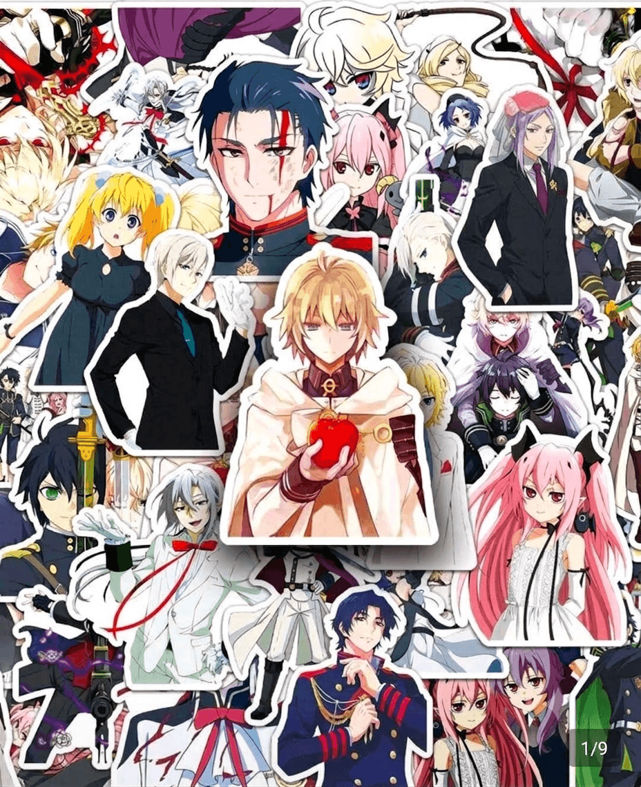 Lot de Stickers Seraph of the End | Autocollants Manga Waterproof