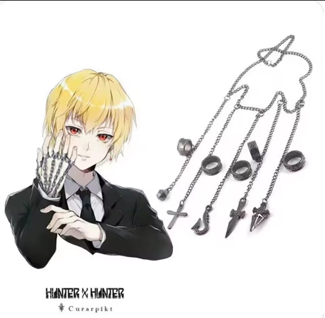 Set de Bagues Kurapika – Anneaux Anime inspirés de Kurapika