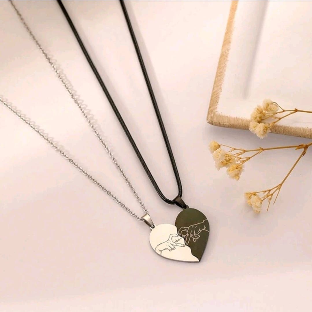 Collier Cœur Aimanté – Bijou Couple Symbolique et Élégant