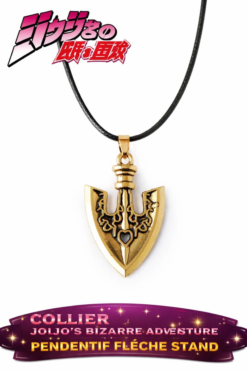 Collier Flèche Stand – Bijou inspiré de JoJo’s Bizarre Adventure