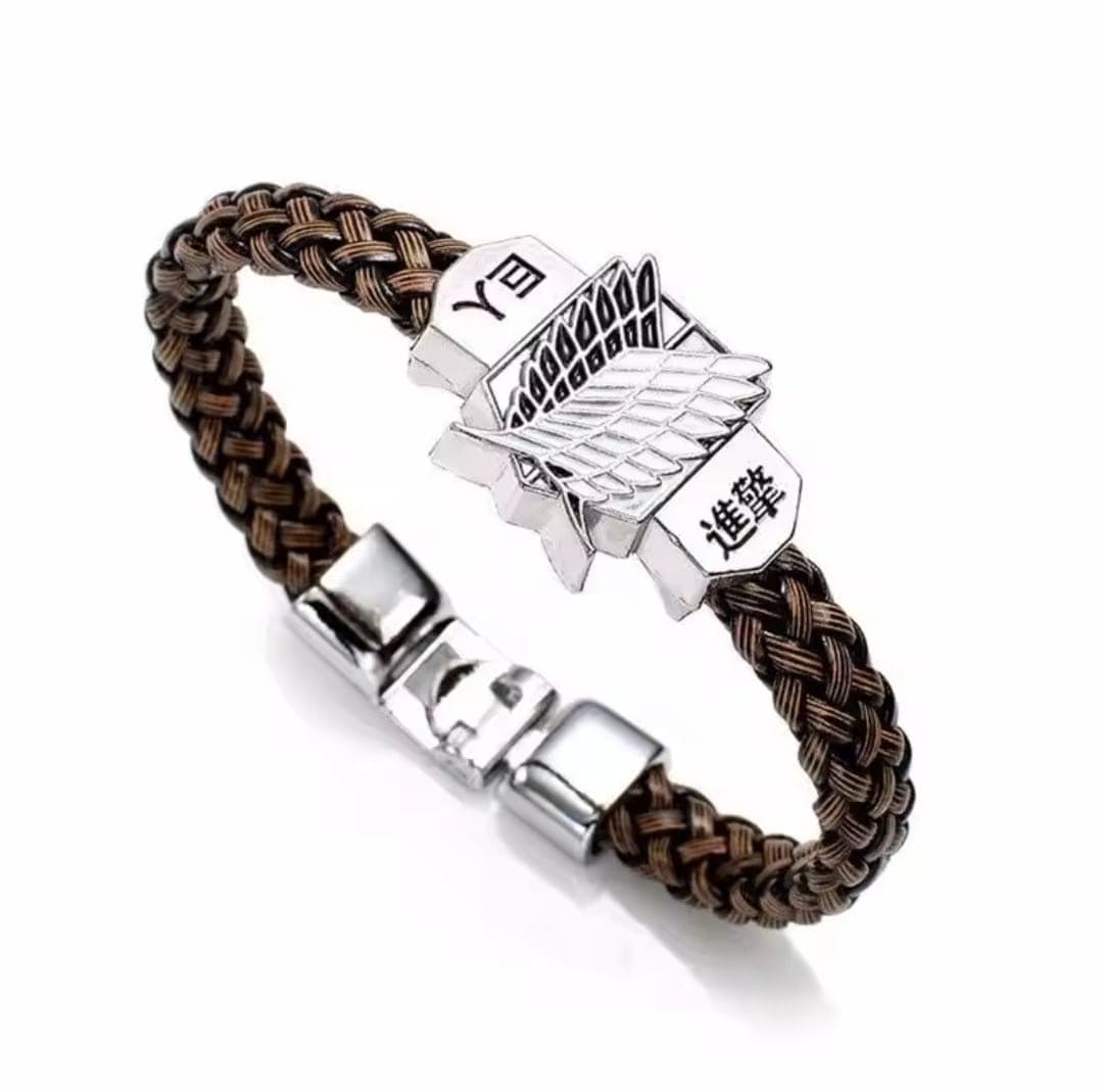 Bracelet snk tresse marron-Snk